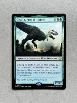 Ghalta, Primal Hunger #222 FOIL - Magic FDN Foundations MTG - NM / M - Image 1