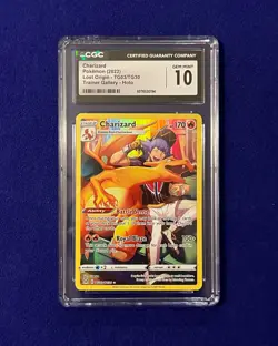 CGC 10 Charizard #TG03 Lost Origin 2022 Pokemon GEM MINT - Image 1