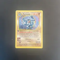 Machamp Base Set Shadowless 8/102 Pokemon TCG WOTC Holo 1st Edition HP 💪 - Image 1