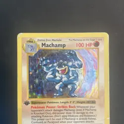 Machamp Base Set Shadowless 8/102 Pokemon TCG WOTC Holo 1st Edition HP 💪 - Image 2