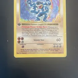 Machamp Base Set Shadowless 8/102 Pokemon TCG WOTC Holo 1st Edition HP 💪 - Image 3