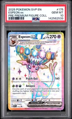 POKEMON ESPEON EX #175 SVP EN-SV BLACK STAR PROMO PSA 10 2025 - Image 1