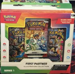 Pokemon TCG First Partner Illustration Collection Series 1 Promo Box - Image 1