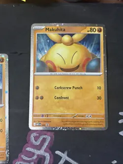 Pokemon TCG - Makuhita 068 - Black Star Promo Cosmo Holo Swirl 🍥 - NEAR MINT - Image 4