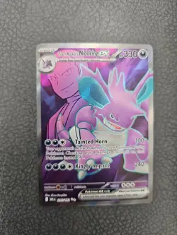 Pokemon TCG Team Rocket’s Nidoking Ex 216/182 Full Art Ultra Rare Destined Rival - Image 1