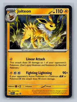 Jolteon (Cosmos Holo) 169 Holo Rare Scarlet & Violet Promo NM Free Shipping - Image 1