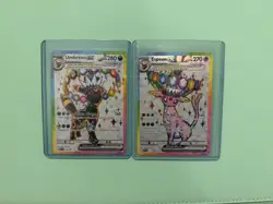 Umbreon ex 176 & Espeon ex 175 SVP Black Star Promo Set Pokemon TCG Prismatic - Image 2