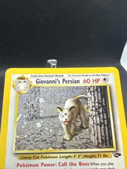 Giovanni's Persian 8/132 Gym Challenge Holo LP Pokemon TCG - Image 3