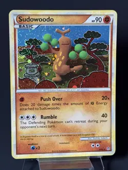 Pokemon TCG 9/95 Sudowoodo HGSS Unleashed Holo *SWIRL* Rare LP - Image 4