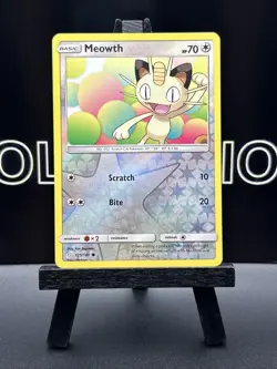 Meowth 125/181 Sun & Moon Reverse Holo Pokemon TCG - Image 2