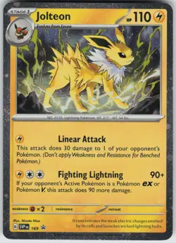Jolteon (Cosmos Holo) 169 Holo Rare Scarlet & Violet Promo Pokemon Holo NM - Image 1