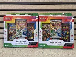 Pokemon First Partner Illustration Collection Series 1 Box Sealed LOT OF 2 - Image 1