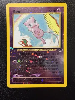 Pokemon TCG Mew 1/18 Southern Islands Promo Reverse Holo LP/MP - Image 1