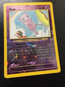 Pokemon TCG Mew 1/18 Southern Islands Promo Reverse Holo LP/MP - Image 5