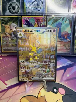 POKEMON ALAKAZAM EX SIR 201/165 SV: 151 HOLO NM - Image 1