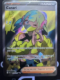 Pokemon Canari 257/217 Me: Ascended Heroes Holo Full Art NM Near Mint - Image 1