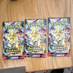 Pokemon TCG Ascended Heroes Booster Packs Lot of 3 English Dragonite - Image 1