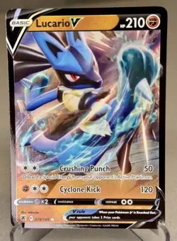 Pokemon TCG Lucario V 078/189 Swsh10: Astral Radiance Ultra Rare V Holo - Image 1
