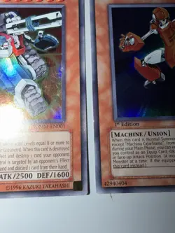 Yu-Gi-Oh Machina Fortress Machina Gearframe Machina Peacekeeper SDMM-EN001,02,03 - Image 3