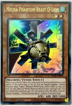 BLAR-EN072 Mecha Phantom Beast O-Lion - Ultra Rare 1st Edition Near Mint YuGiOh - Image 1