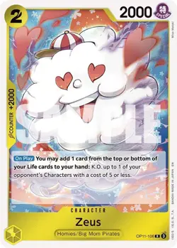 One Piece TCG | Zeus | OP11-106 | A Fist of Divine Speed | NM - Image 1