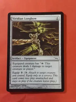 2003 Magic The Gathering Mirrodin #270 Viridian Longbow, C, NF, Arti., cd2 - Image 1