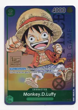 MONKEY D. LUFFY P-037 1st ANNIVERSARY TOURNAMENT ONE PIECE TCG - Image 1