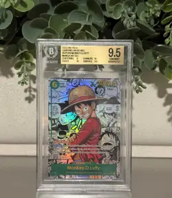 BGS 9.5 Monkey.D.Luffy (Manga Art Sec) OP13-118 - Carrying On His Will Foil - Image 1