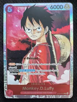 One Piece Monkey.D.Luffy ST01-012 Super Pre-Release English LP - Image 1