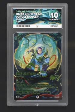 Lorcana Buzz Lightyear Jungle Ranger 241 Iconic - Wilds Unknown ACE 10 - Image 1