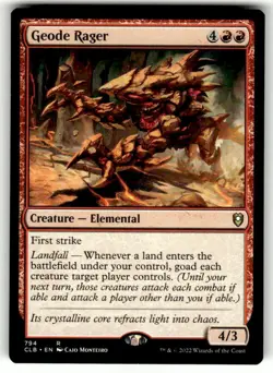 Commander Legends: Battle for Baldur's Gate Geode Rager Draft_Innovation/Rare - Image 1