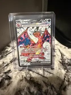 Pokemon TCG Charizard EX SVP056 Black Star Holo Promo Card NM/M Condition - Image 1