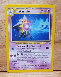 Starmie 25/64 Rare Unlimited Neo Revelation Pokemon Card LP - Image 1