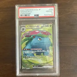 Venusaur ex 184/165 Sv2a: 151 Holo Japanese PSA 10 Gem Mint Pokemon Card TCG - Image 1