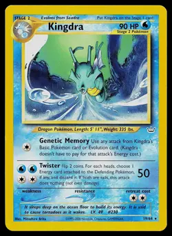 Pokemon Card - Kingdra Neo Revelation 19/64 Rare - Image 1