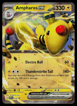 Pokemon Card - Ampharos ex Scarlet & Violet Promo 016 Holo - Image 1