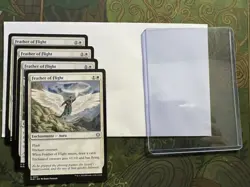 Magic: The Gathering Feather of Flight BLB Enchantment Aura Lot of 4 cards - Image 1
