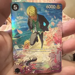 Bandai One Piece Card Game Sanji ST14-003 SR Alt Art Foil 6000 5 Cost - Image 3