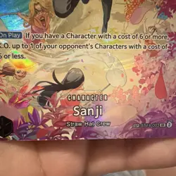 Bandai One Piece Card Game Sanji ST14-003 SR Alt Art Foil 6000 5 Cost - Image 4