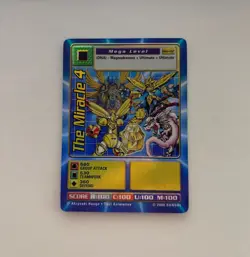 Digimon the Movie (2000) The Miracle 4 DM-02 Holo Promo TCG Digi Battle Card LP - Image 1