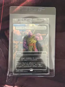 Swords to Plowshares Thanos Marvel Promo Foil Magic The Gathering Card Sealed - Image 1