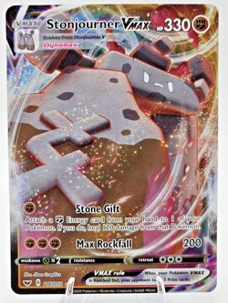Stonjourner Vmax 116/202 Sword & Shield NM Ultra Rare Full Art Pokemon Card - Image 1