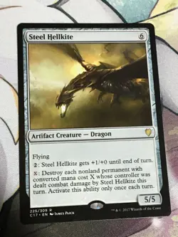 C6014 MAGIC MTG MYSTERY BOOSTER STEEL HELLKITE #225 NM RARE - Image 1