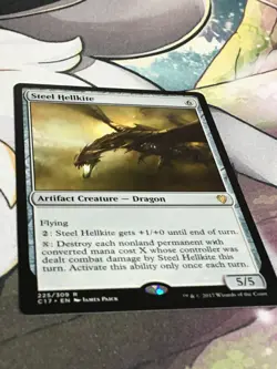 C6014 MAGIC MTG MYSTERY BOOSTER STEEL HELLKITE #225 NM RARE - Image 2