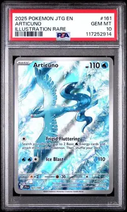 PSA 10 Articuno #161 JTG EN - Journey Together Illustration Rare Pokemon 2025 - Image 1