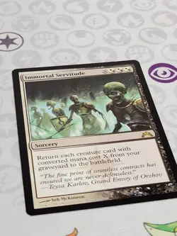 C3237 MAGIC MTG GATECRASH IMMORTAL SERVITUDE LP RARE #220 - Image 2