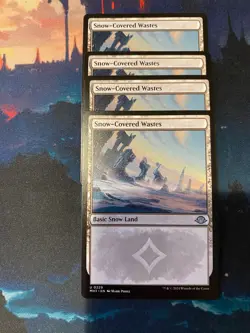 MTG Modern Horizons 3 Snow Covered Wastes x 4 (Play Set) - Image 1