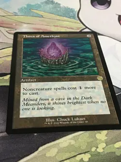 C5019 MAGIC GATHERING MTG BROTHERS' WAR THORN OF AMETHYST #60 RARE LP RETRO - Image 2