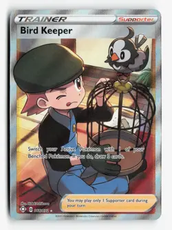 Bird Keeper Full Art 066/072 Shining Fates Pokemon TCG Ultra Rare Near Mint NM - Image 1