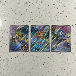 Pokemon TCG First Partner Illustration Collection Series 1 Gen 4 Sinnoh Starters - Image 1